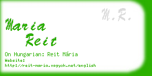 maria reit business card