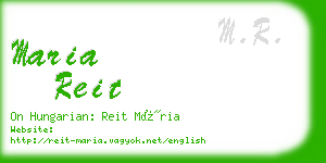 maria reit business card